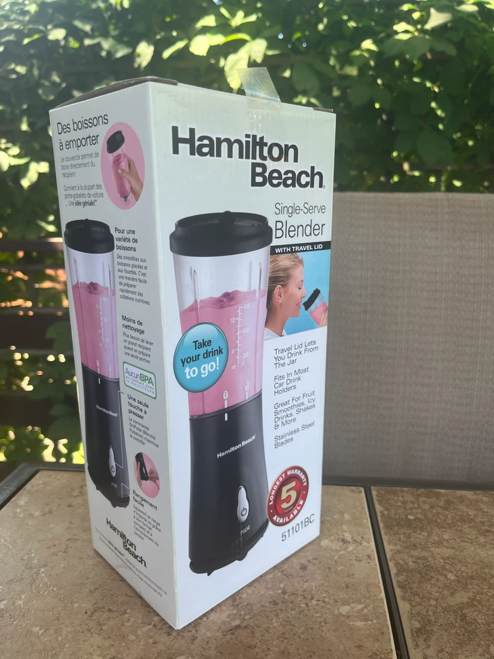 Hamilton Beach Single-Serve Blender with Travel Lid