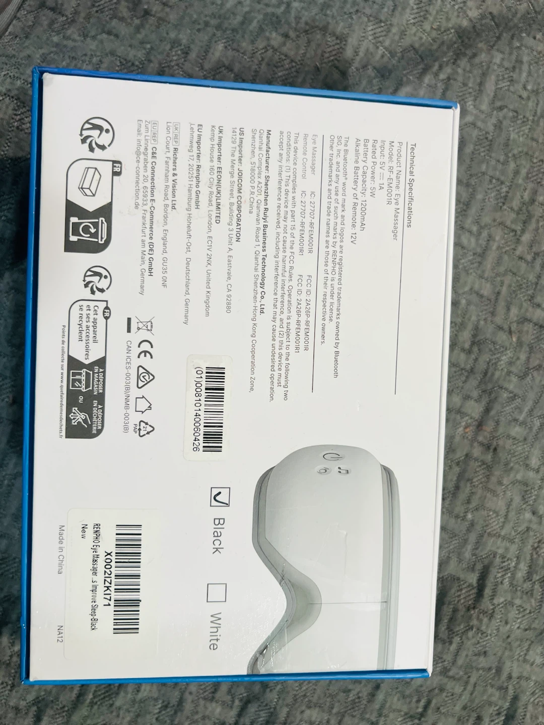 RENPHO Eyeris 1 Eye Massager Black - photo 5