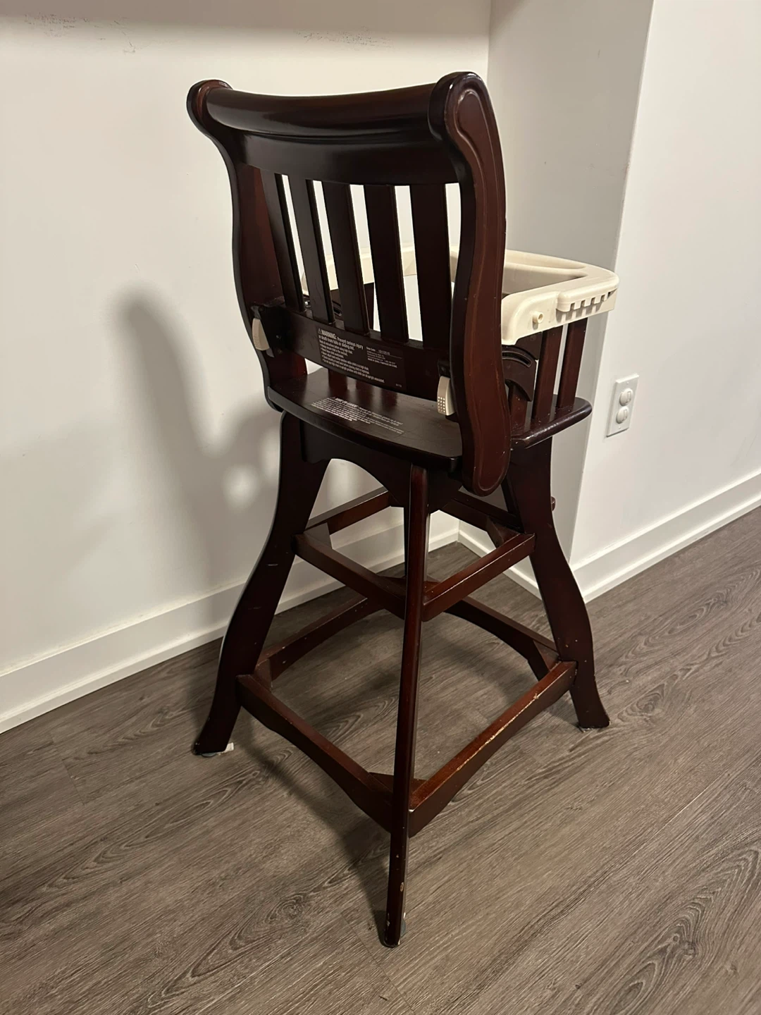 Dark Wooden High Chair - photo 2