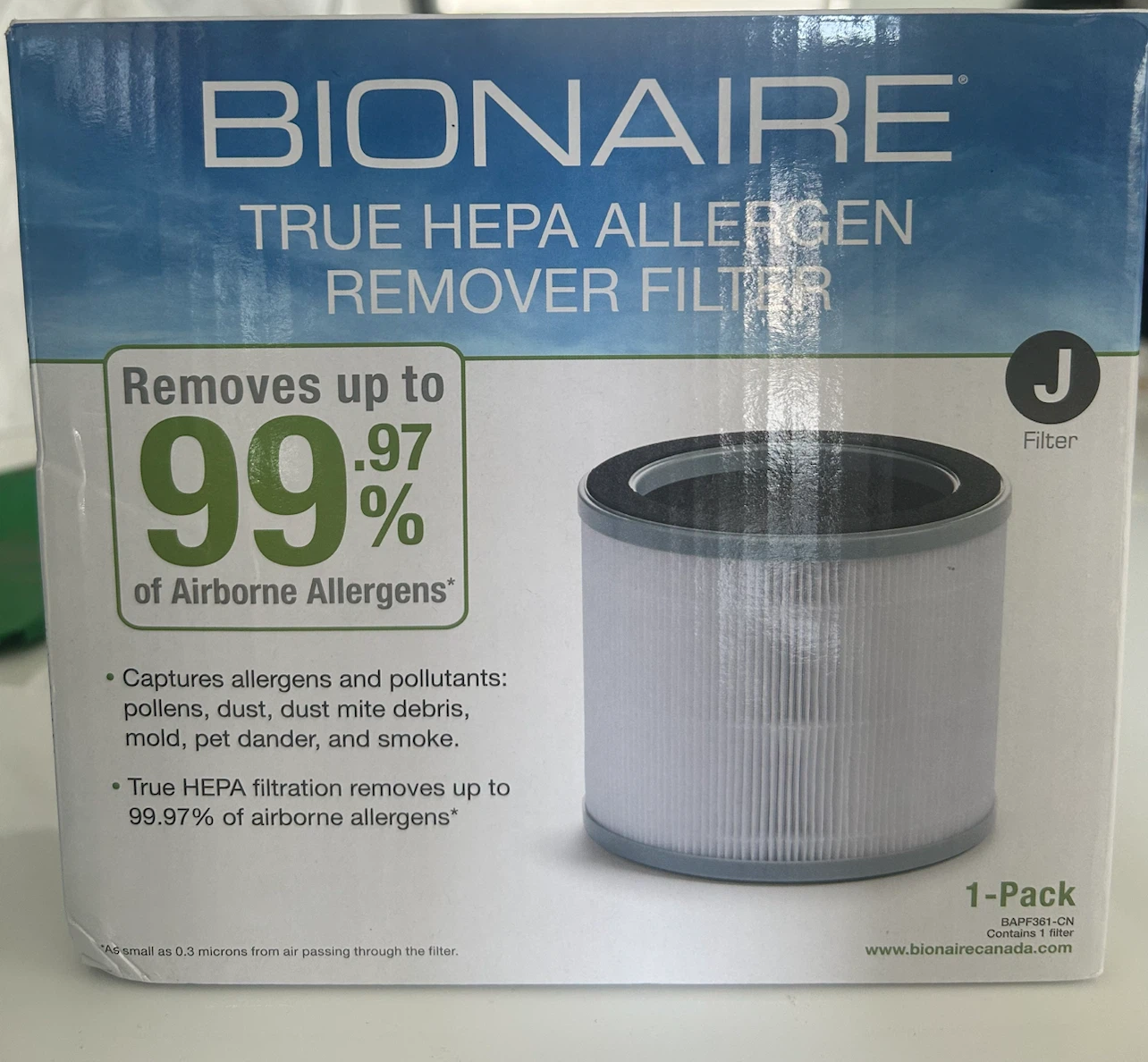 Bionaire True HEPA Allergen Remover Filter