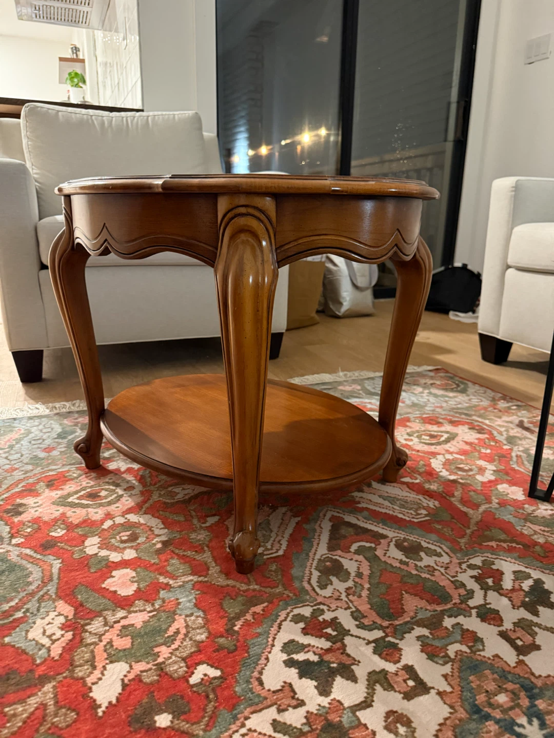Vintage Wooden Accent Table - photo 2