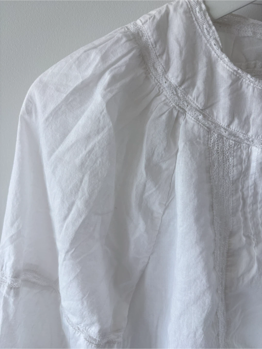 Banana Republic White Peasant Blouse - photo 3