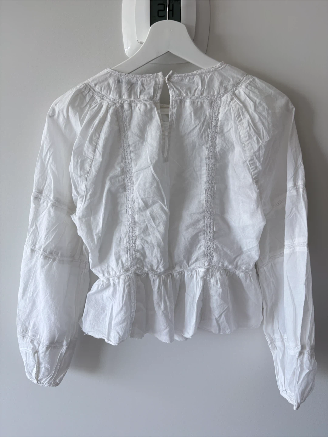 Banana Republic White Peasant Blouse - photo 4