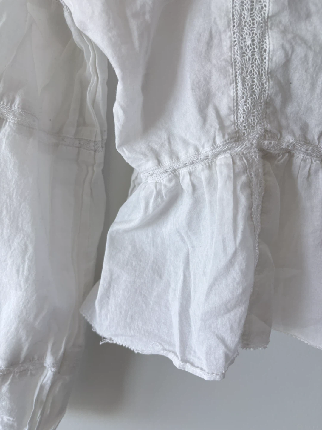 Banana Republic White Peasant Blouse - photo 5