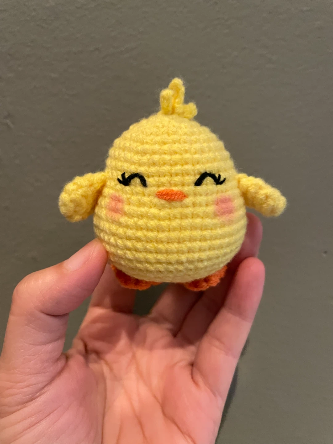 Handmade Crochet Chick Plushie