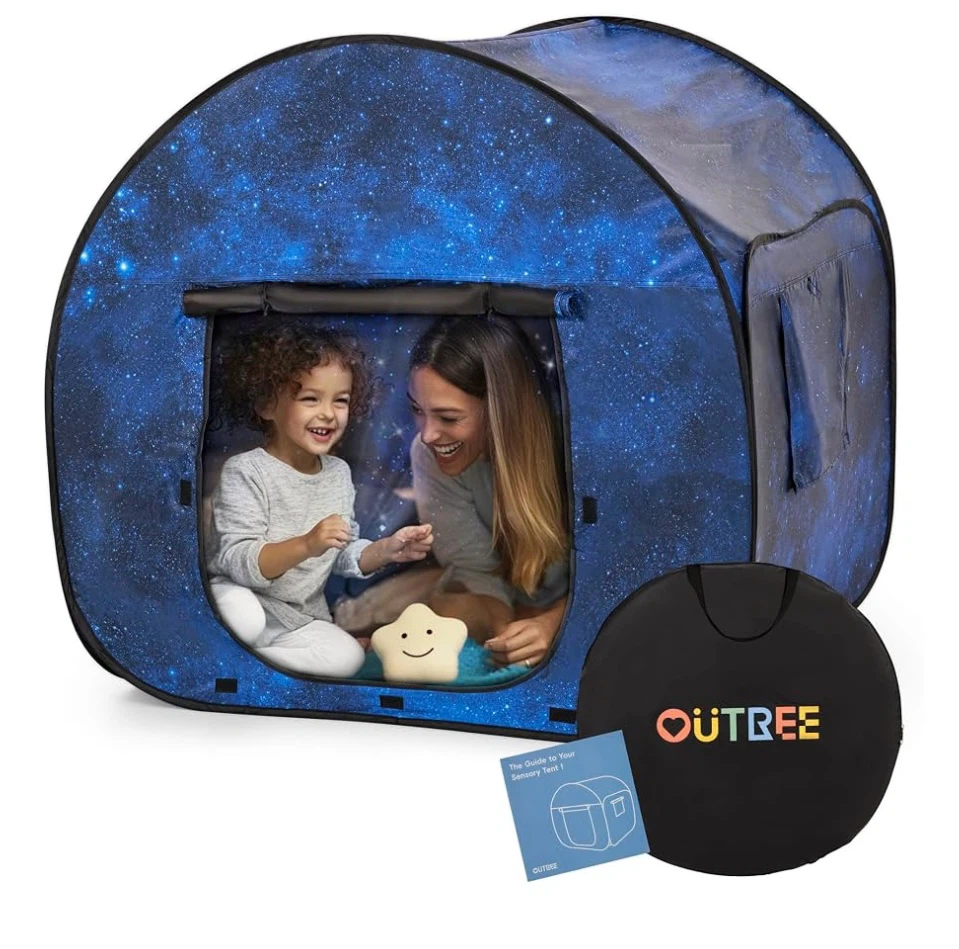 OUTREE Kids Pop Up Play Tent - Blue Starry Night - photo 2