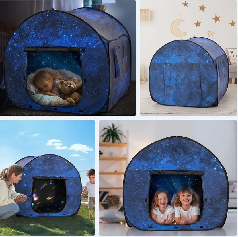 OUTREE Kids Pop Up Play Tent - Blue Starry Night - photo 4