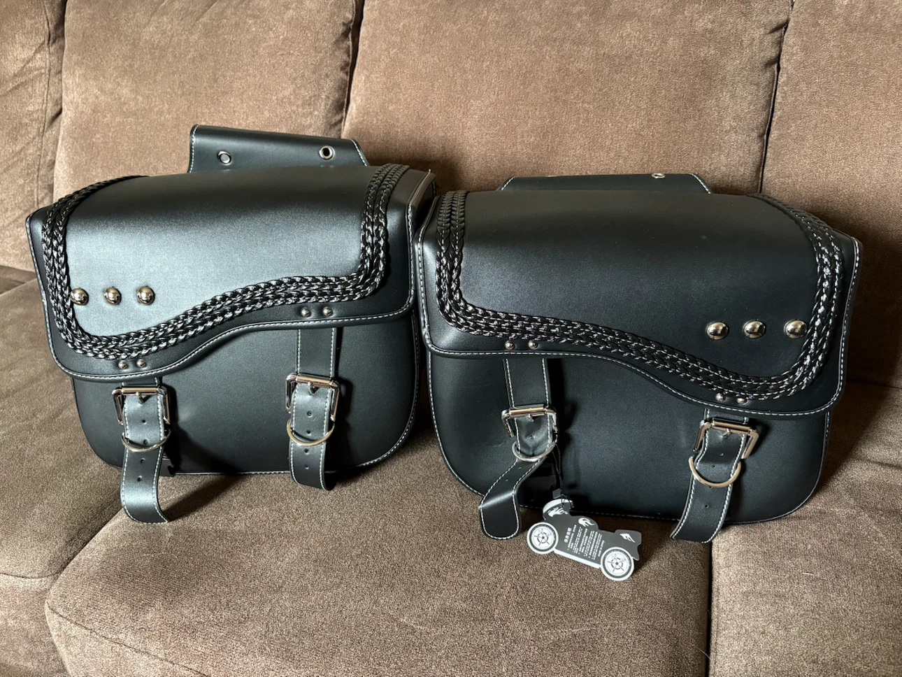 Black Motorcycle Saddlebags