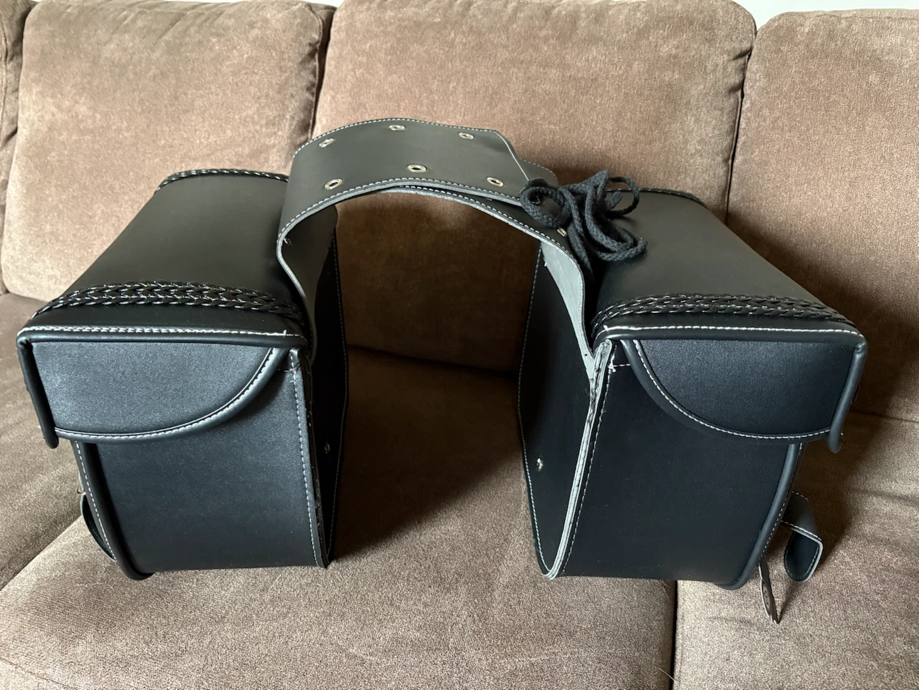 Black Motorcycle Saddlebags - photo 2