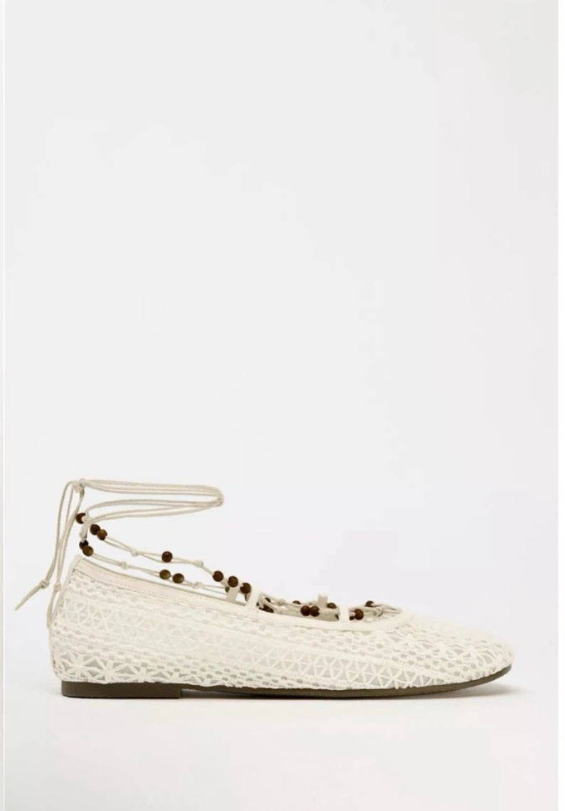 Zara Crochet Ballet Flats - photo 2