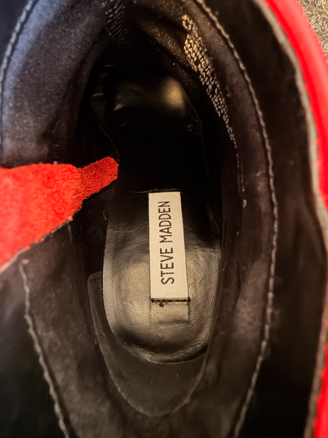 Steve Madden Red Leather Ankle Boots - photo 5