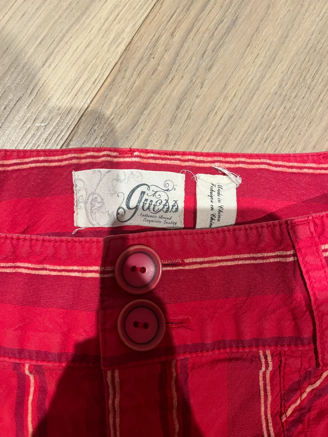 Guess Red Striped Mini Skirt - photo 3
