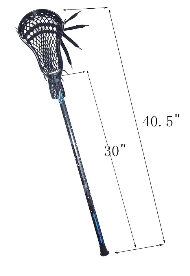 Black Lacrosse Stick with Deep Pocket - photo 4