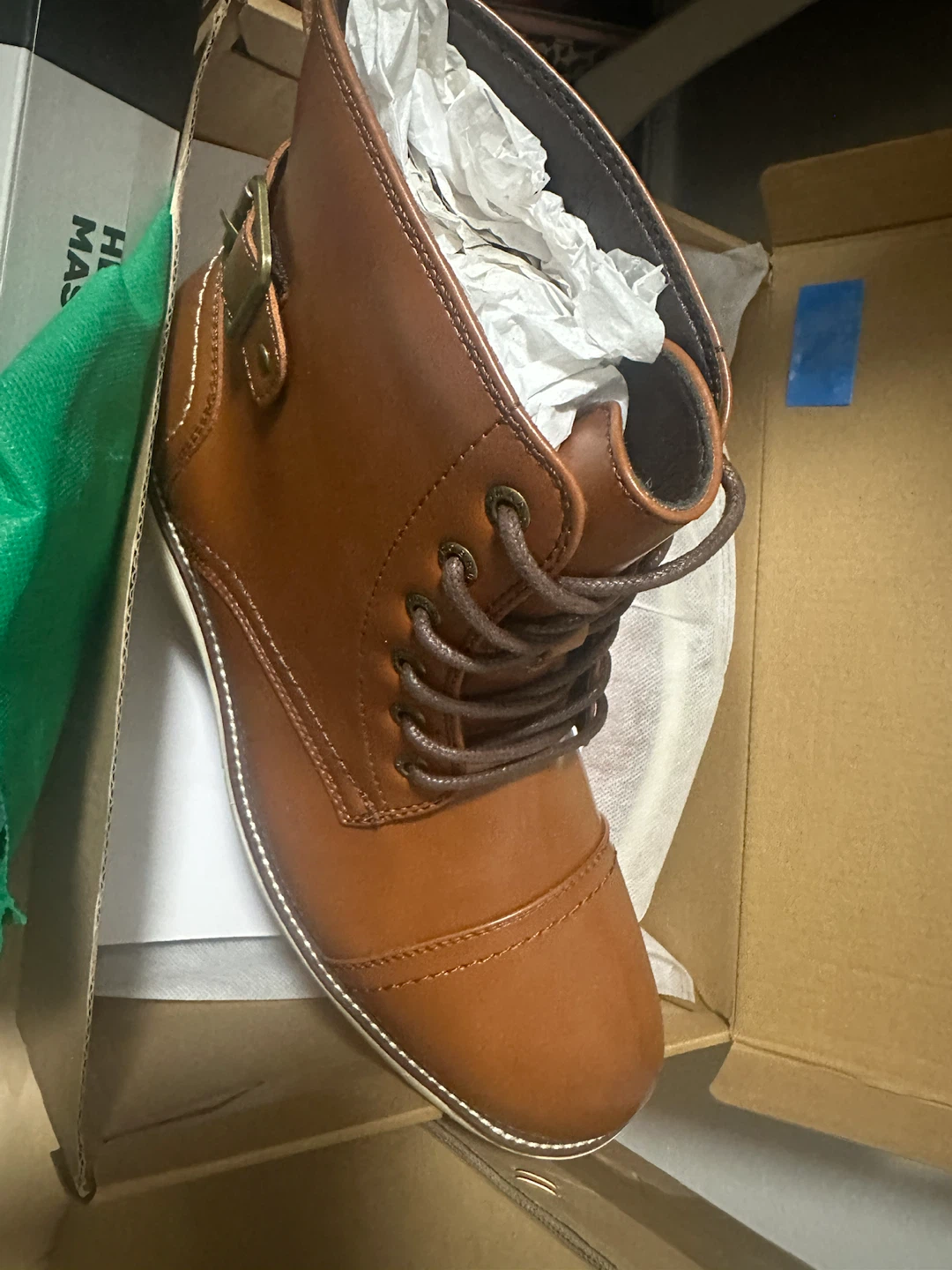 Bruno Marc men’s motorcycle combat dress ankle boots - photo 2
