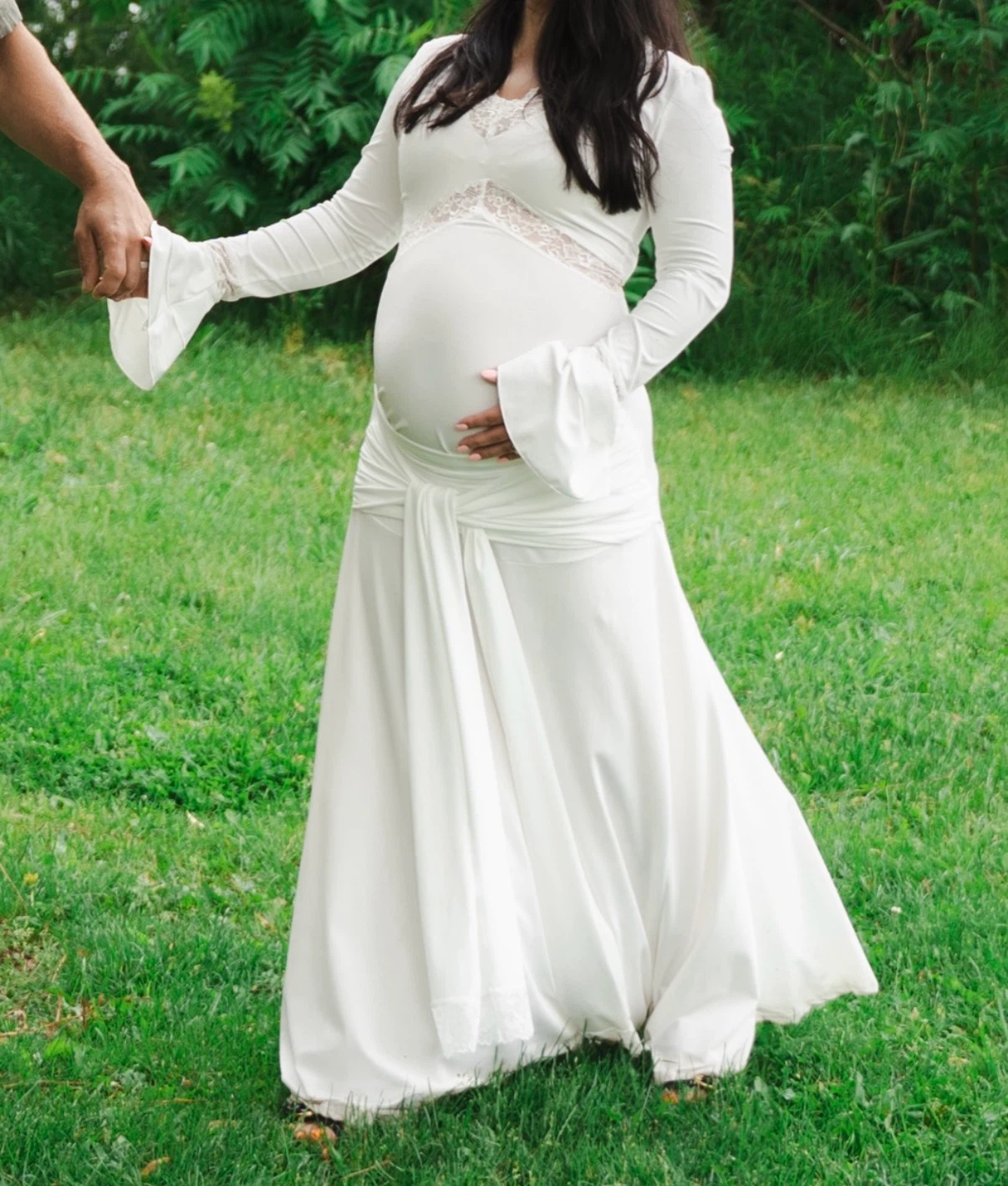 White Maternity Dress