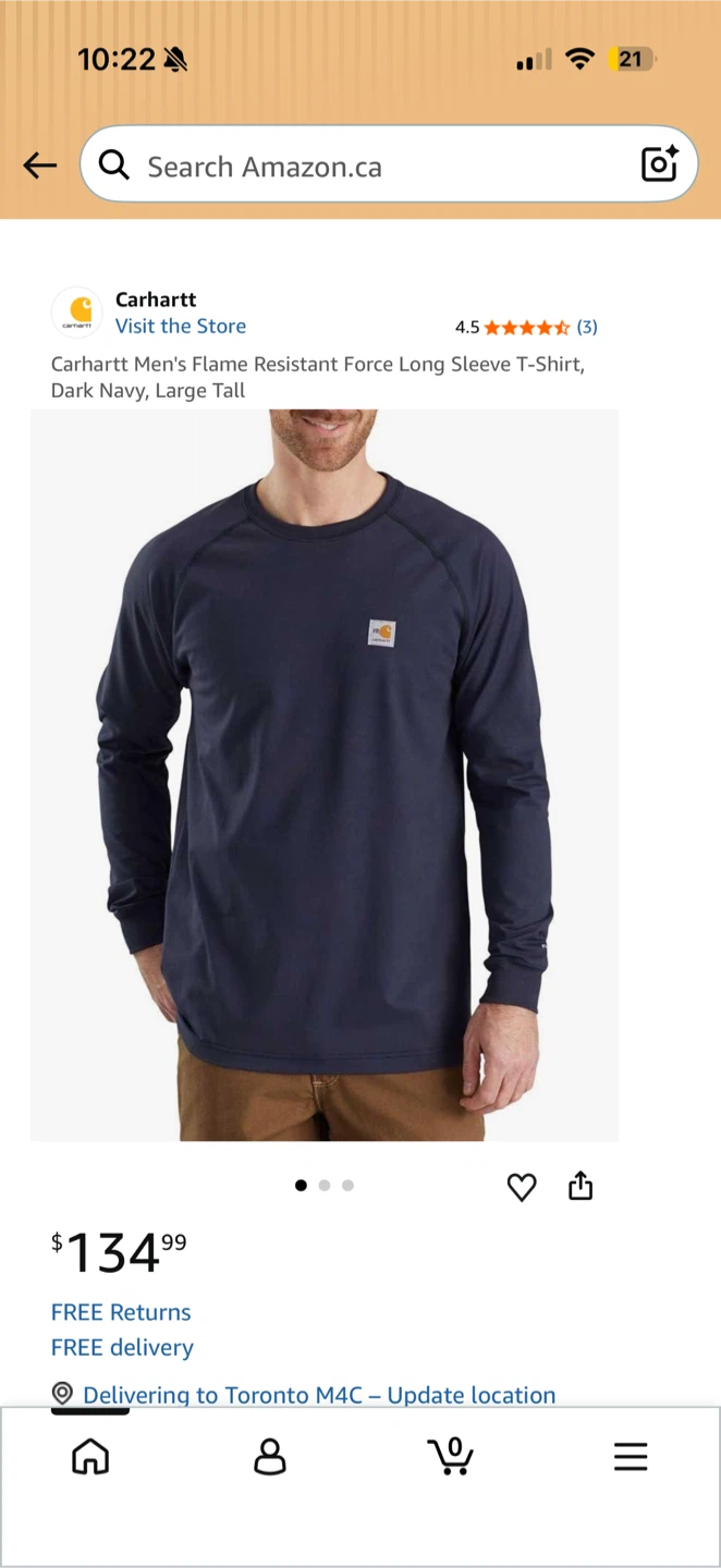 Carhartt Flame Resistant Force Long-Sleeve T-Shirt