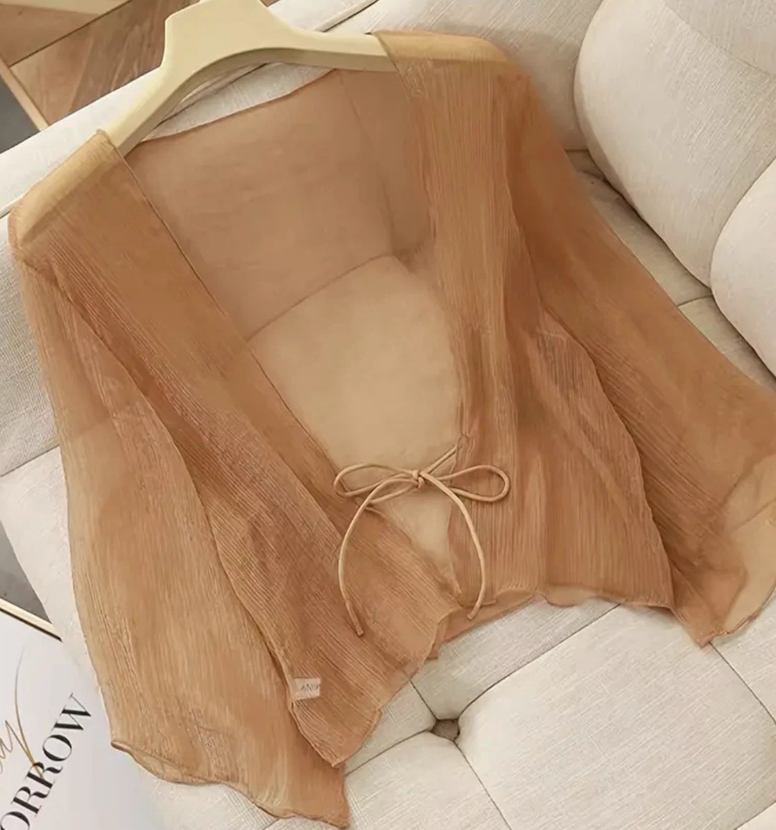 Sheer Kimono Bolero Cardigan