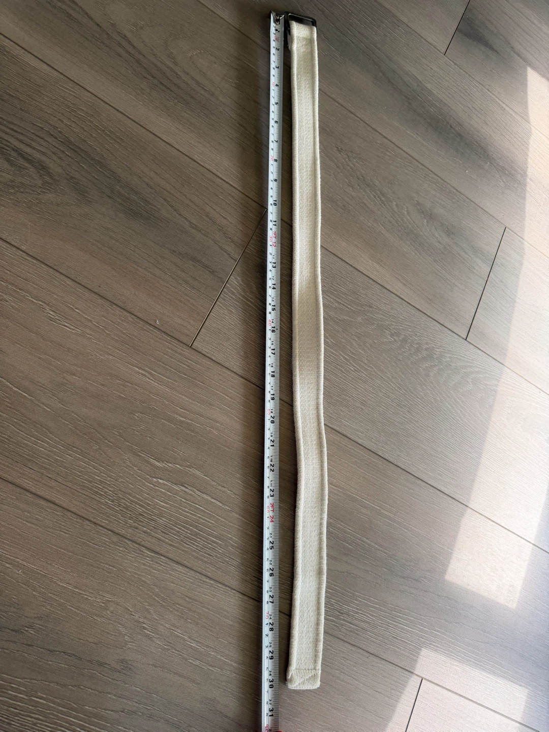 Off-White Fabric Belt with Silver Buckle - photo 2