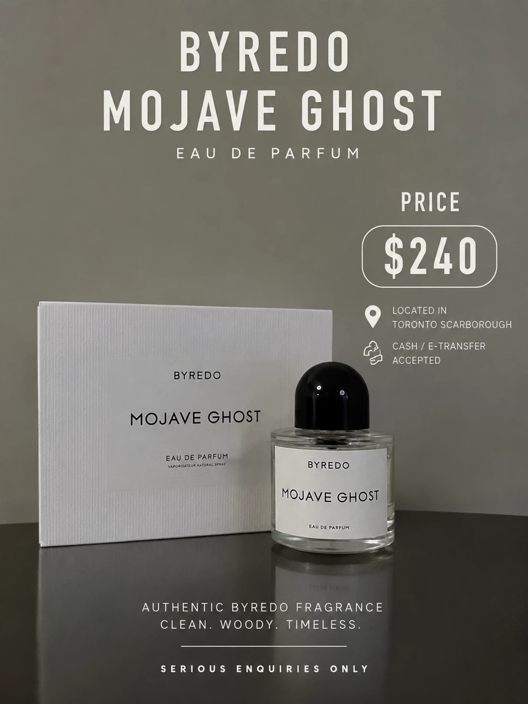 ✨ Byredo Mojave Ghost – $240 ✨