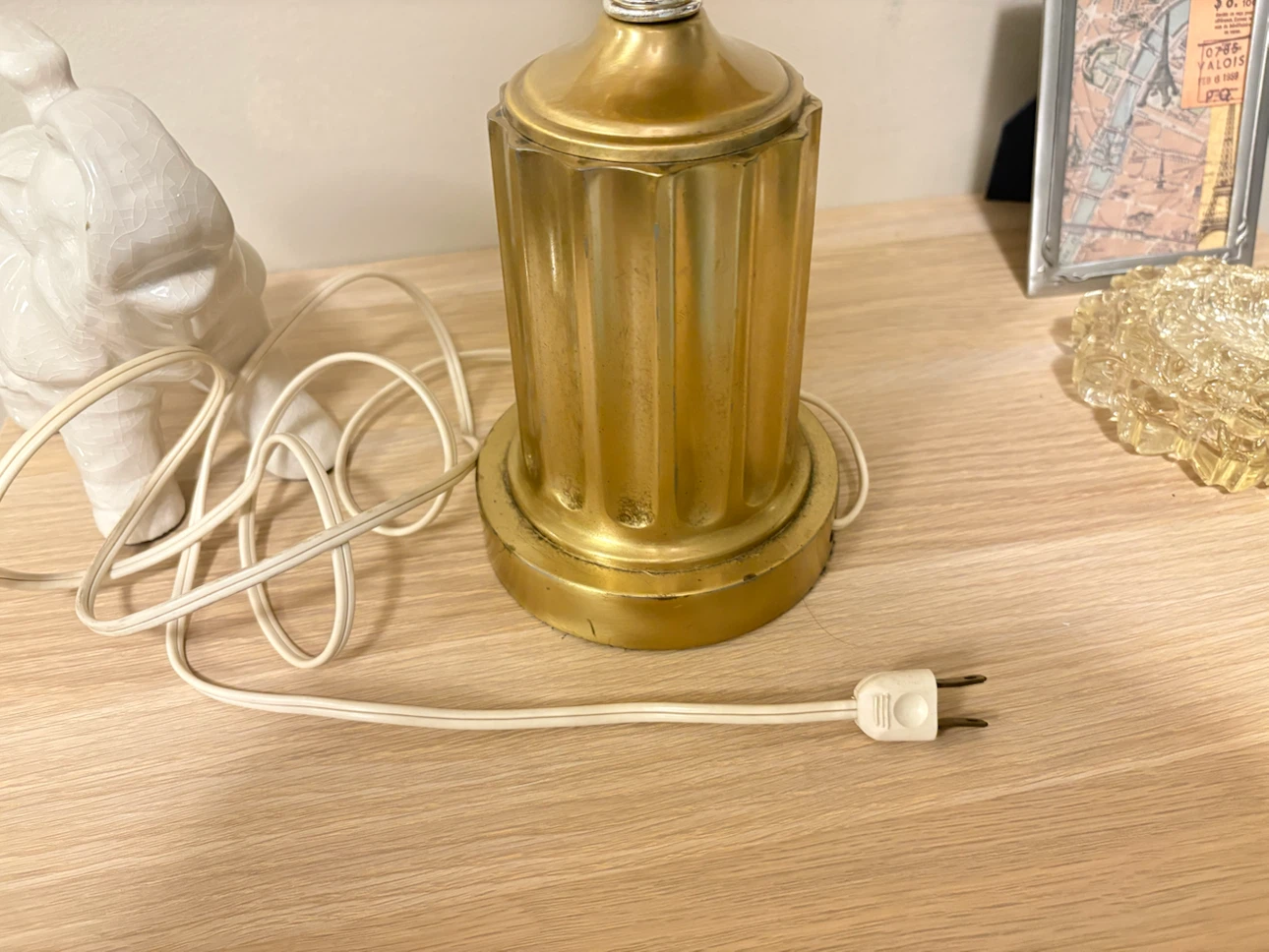 Vintage Swirl Glass Table Lamp - photo 5