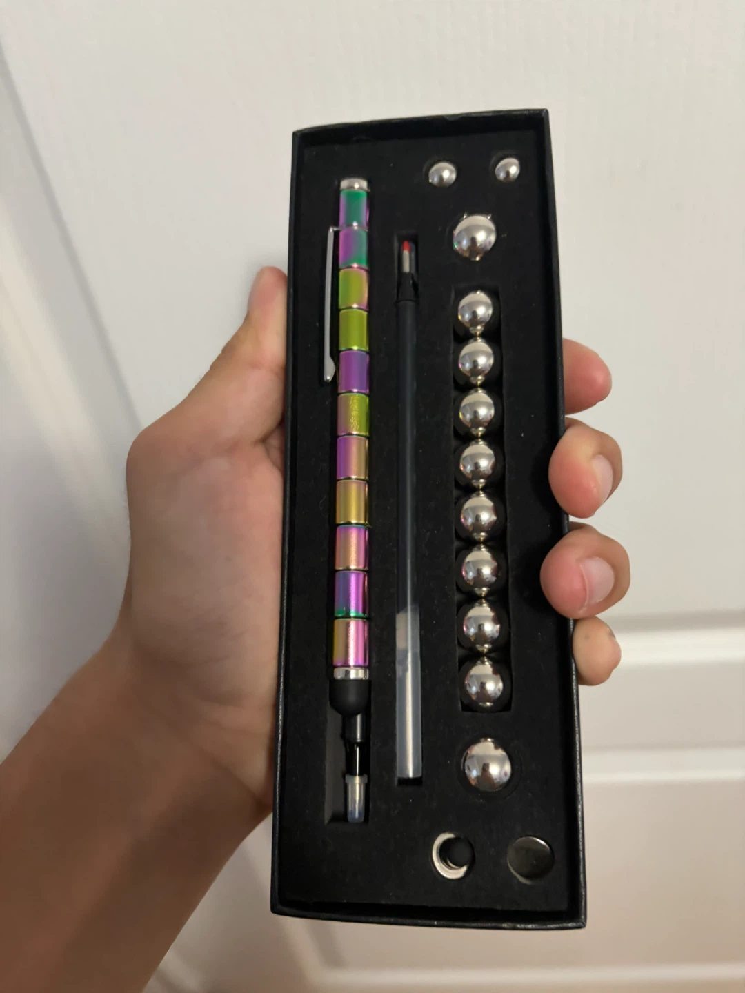 Rainbow Fidget Pen Set with Magnetic Balls