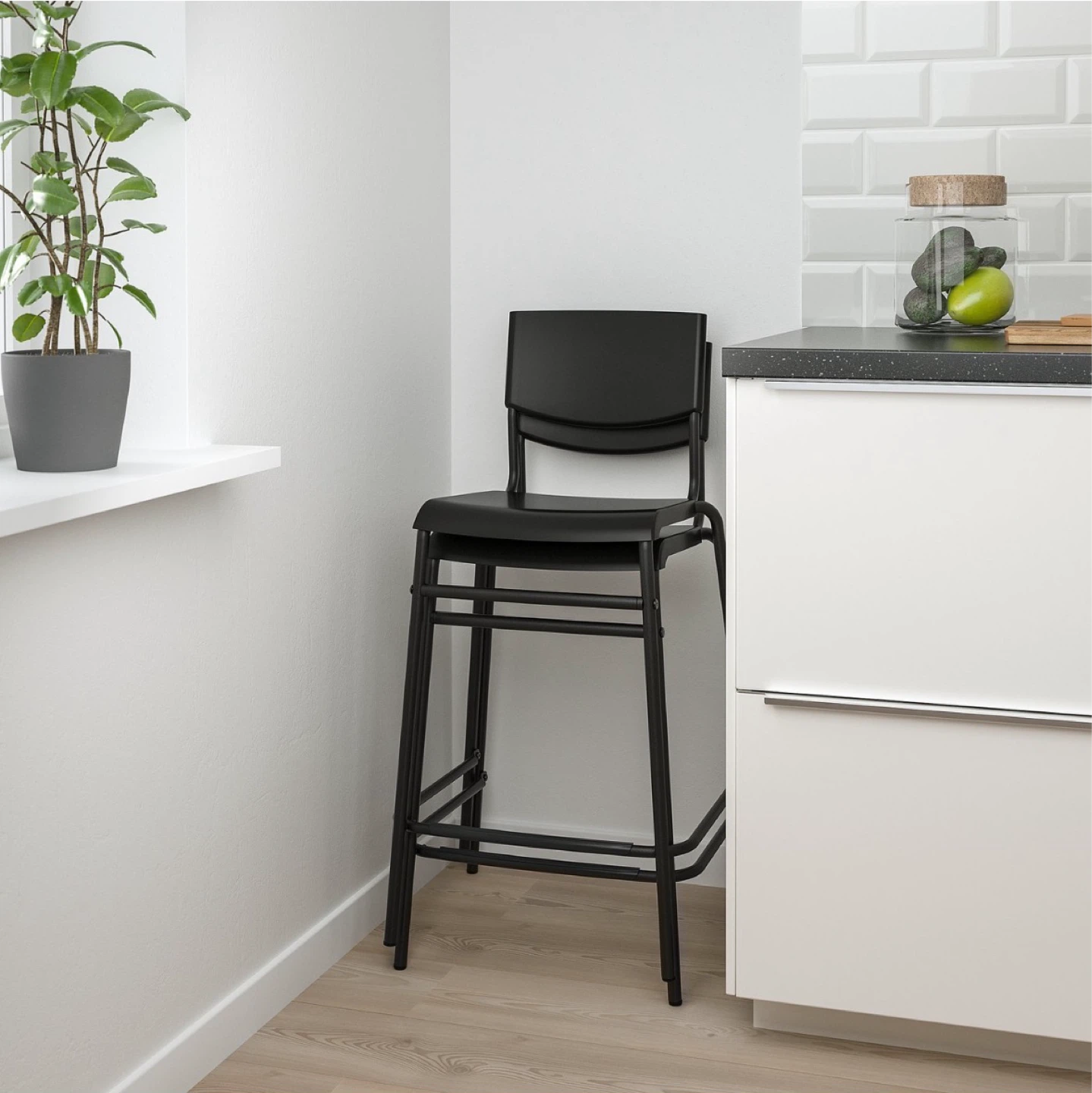 IKEA Stig Bar Stool - Black - photo 4