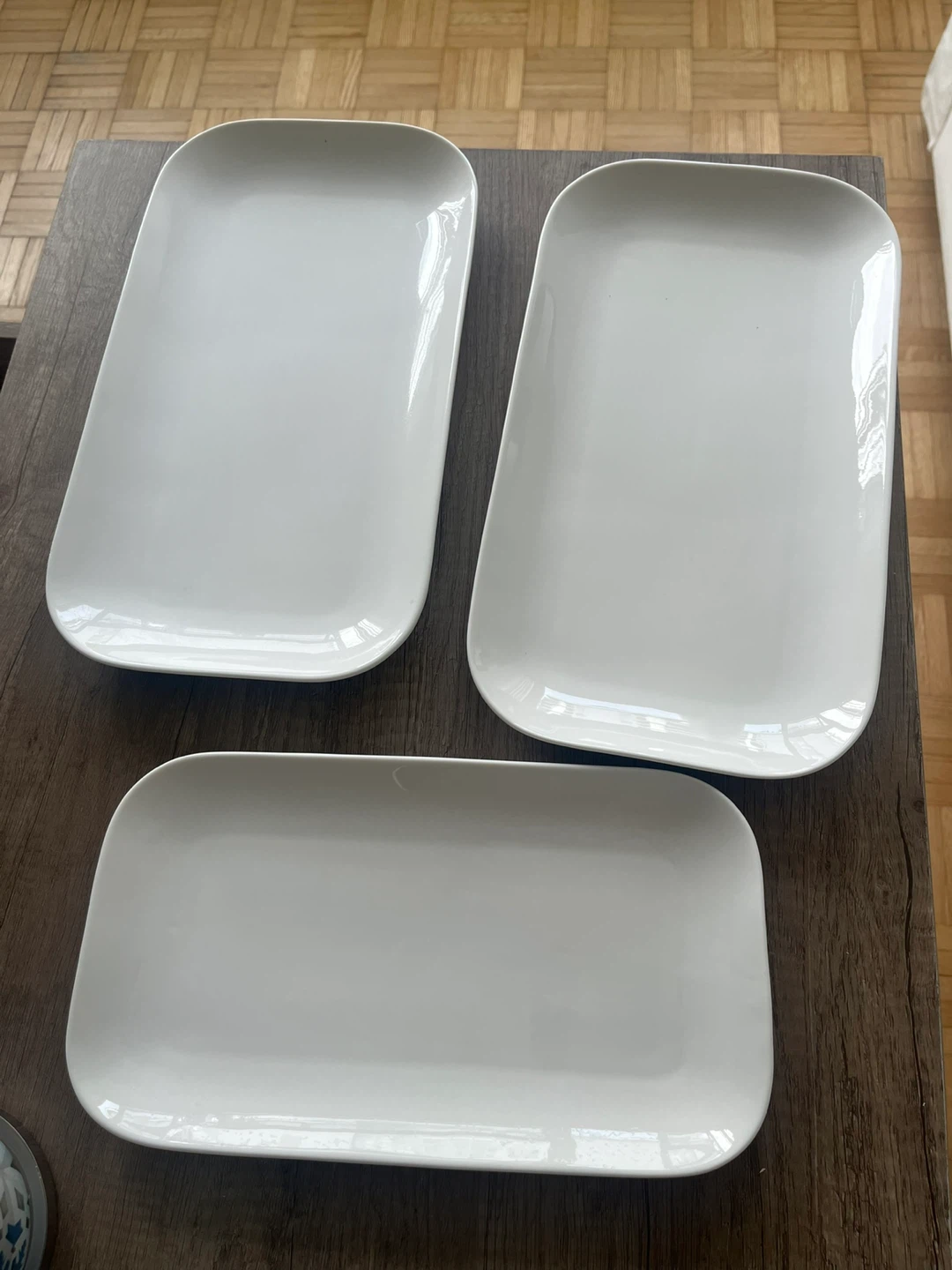 White Serving Platters - Set of 3