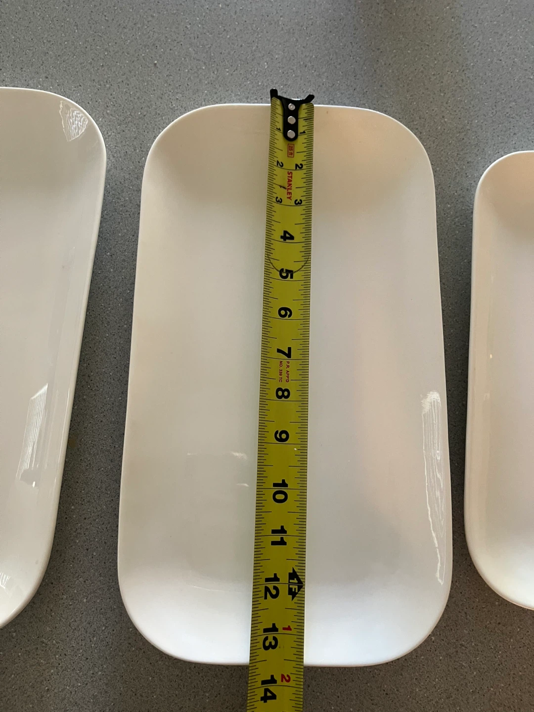 White Serving Platters - Set of 3 - photo 2