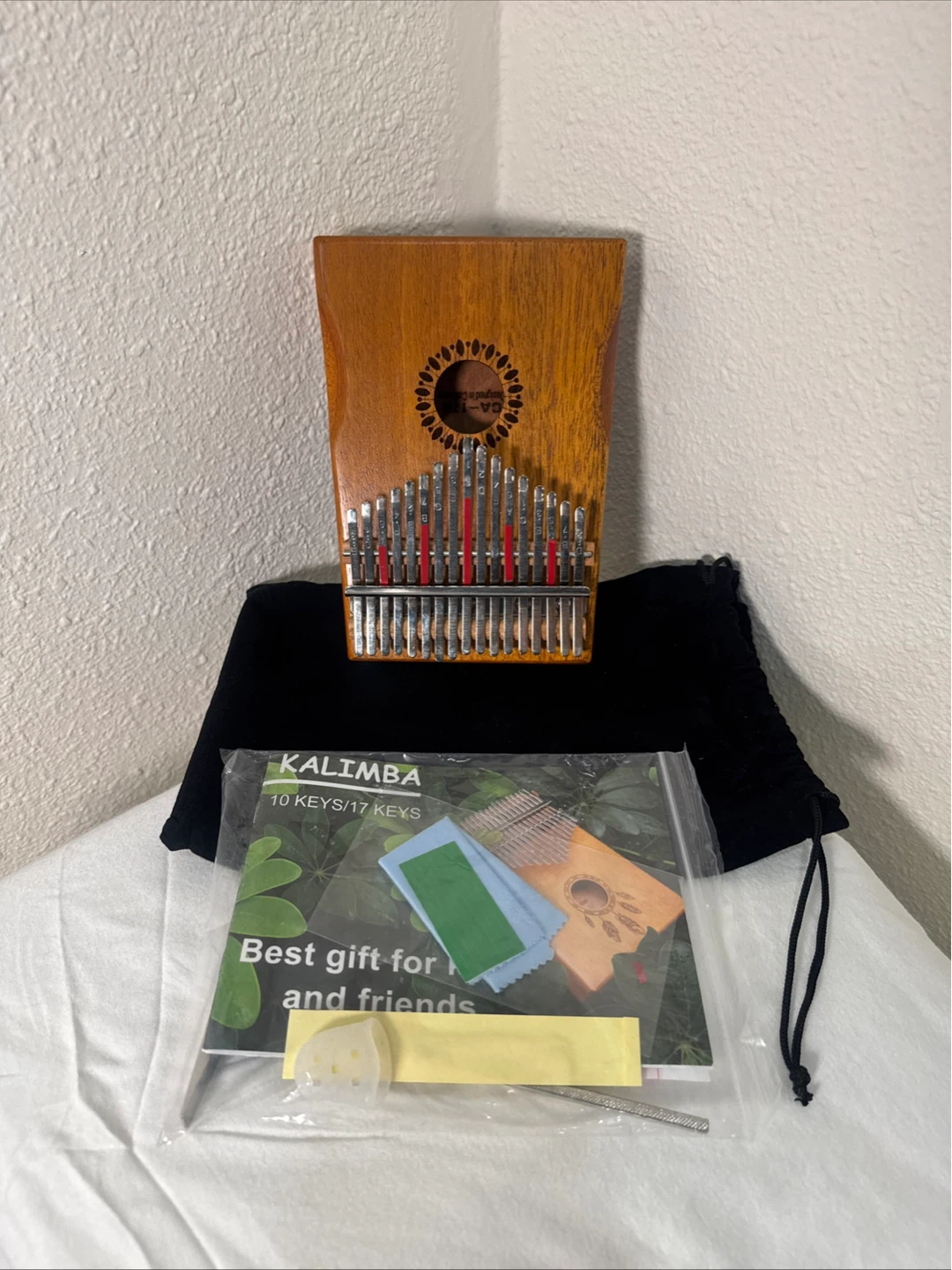 Kalimba 17 Keys Thumb Piano with Accessories