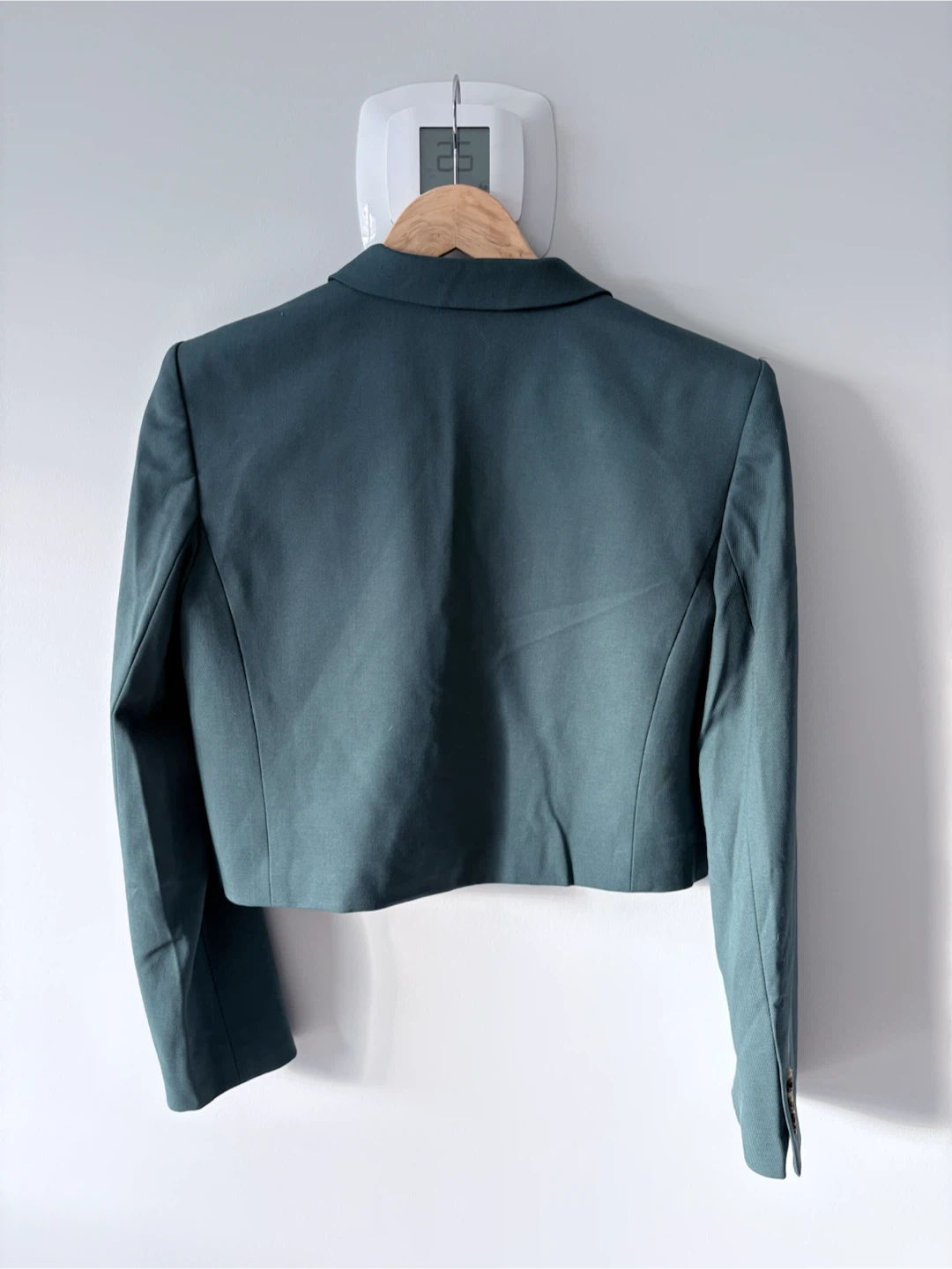 Babaton Cropped Blazer - Teal - Size XS - photo 3