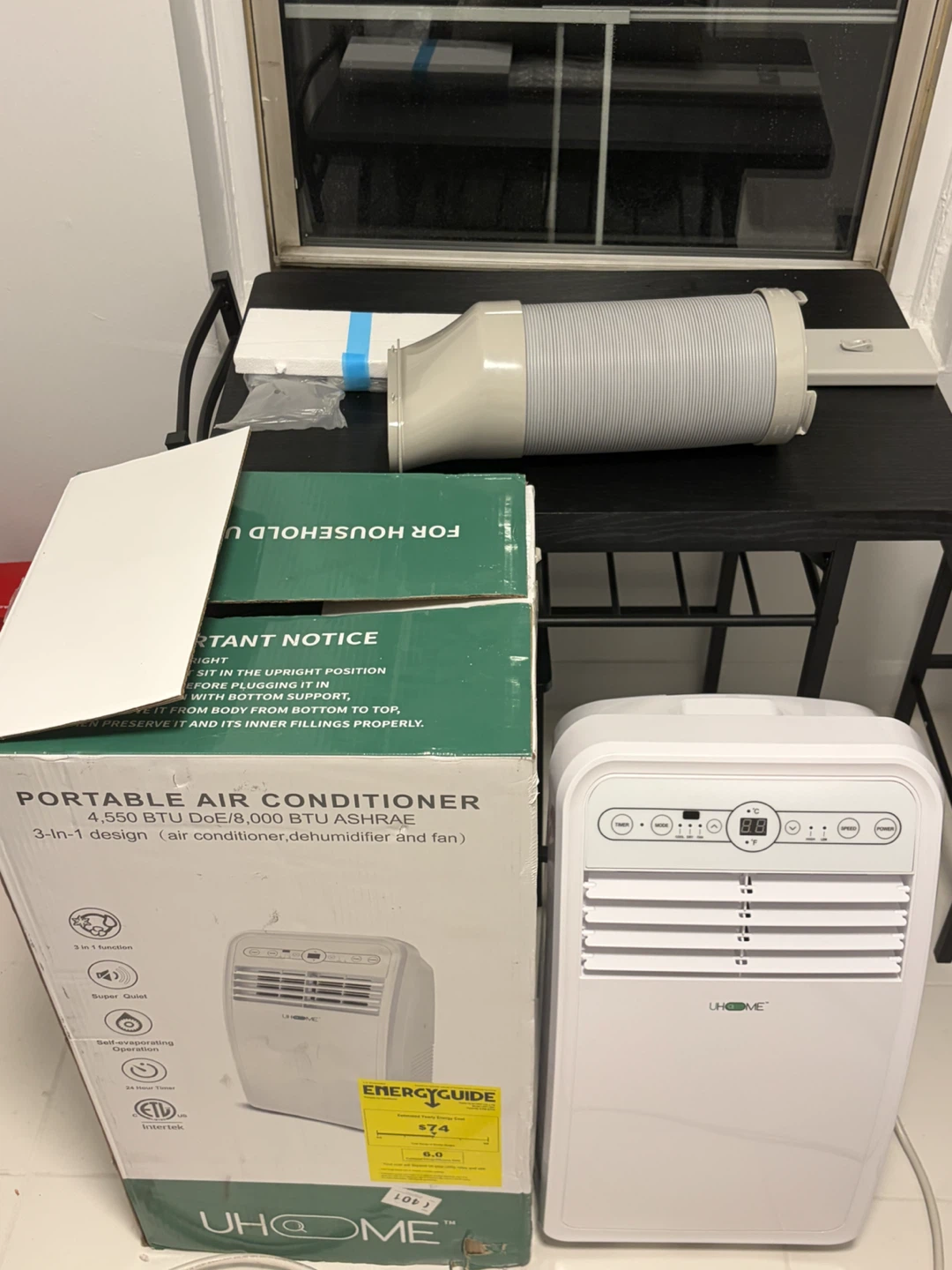 BRAND NEW  - Uhome 8000 BTU Portable Air Conditioner - photo 2