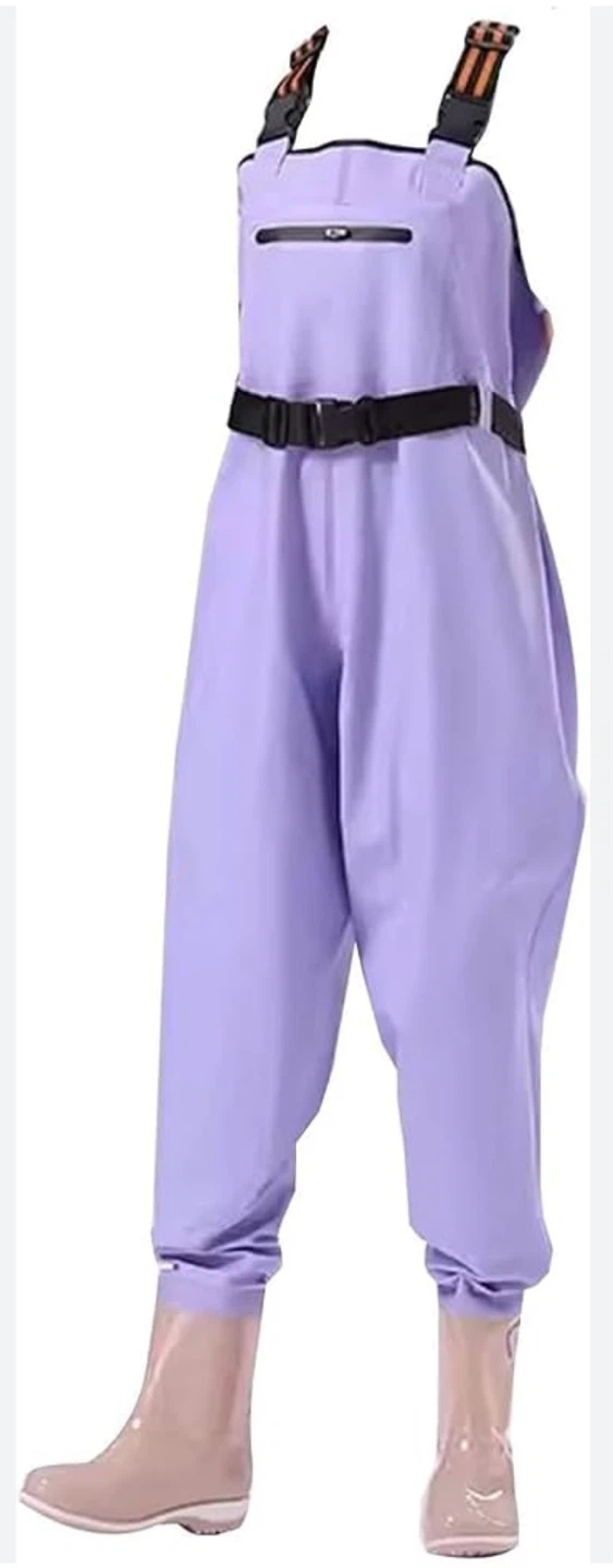 New Tzlgmder Women’s Purple Chest Waders Waterproof Hip Waders， - photo 5