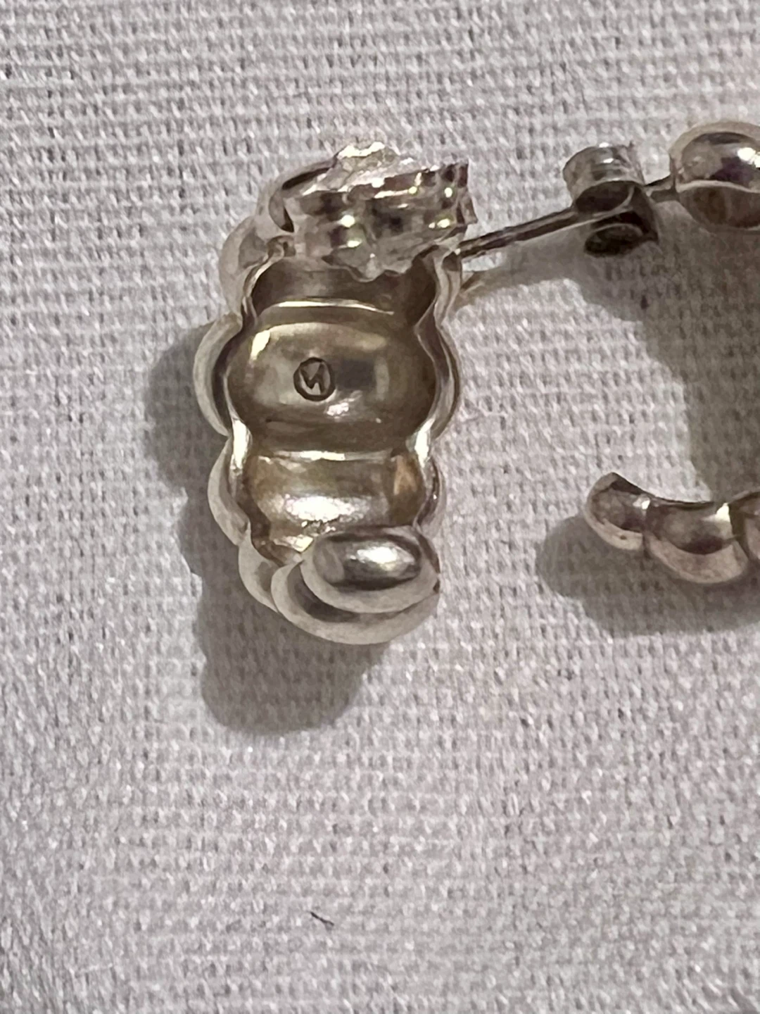 Authentic Mejuri Charlotte Hoop Earrings – Sterling Silver - photo 4