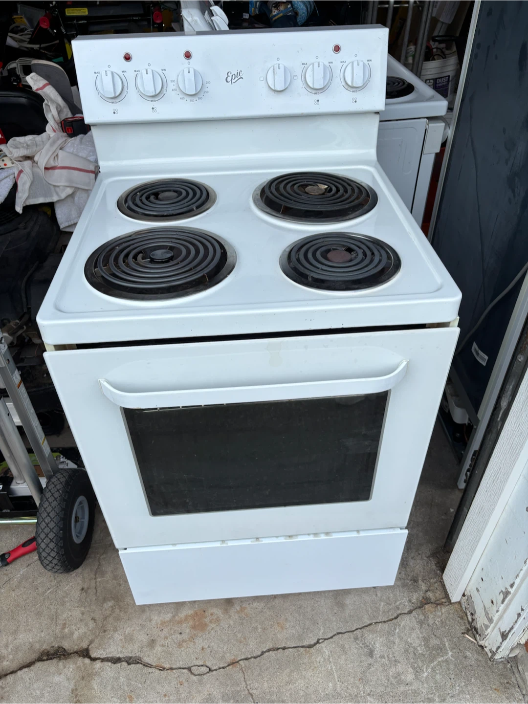 Epic 4-Burner Electric Stove with Oven