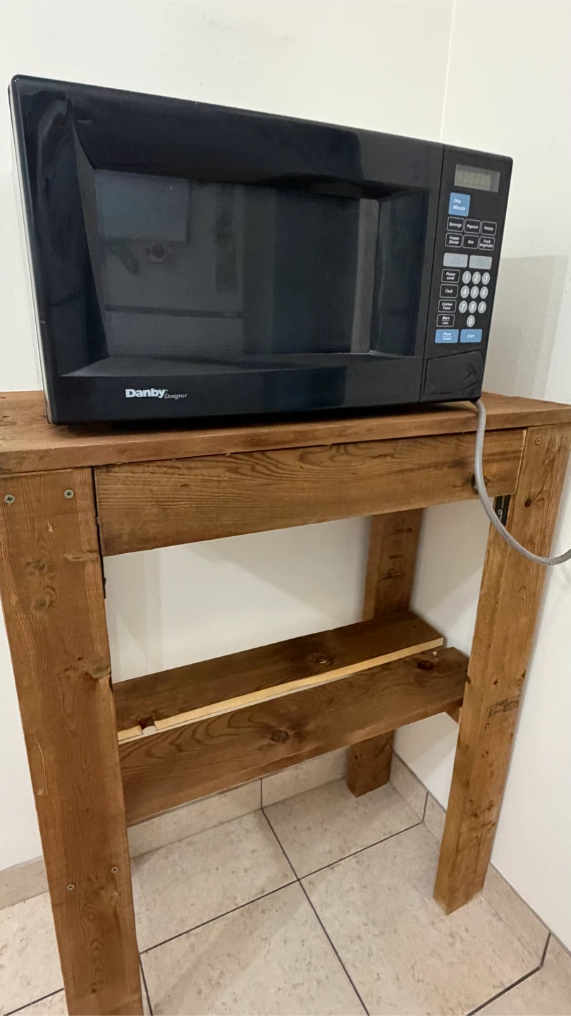 Danby Microwave + Solid Wood Stand