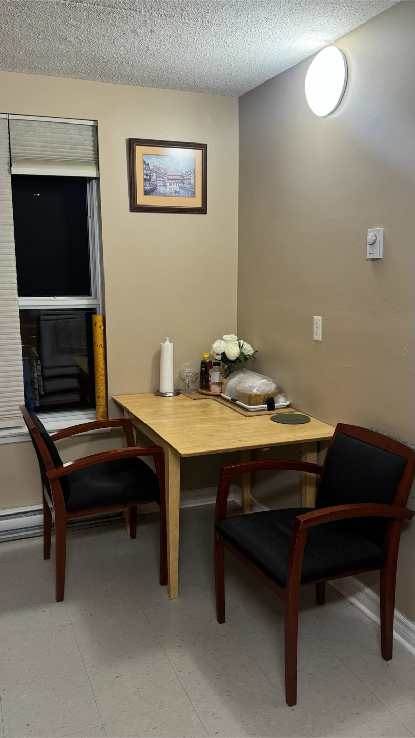 Wood Dining Table with 2 Chairs