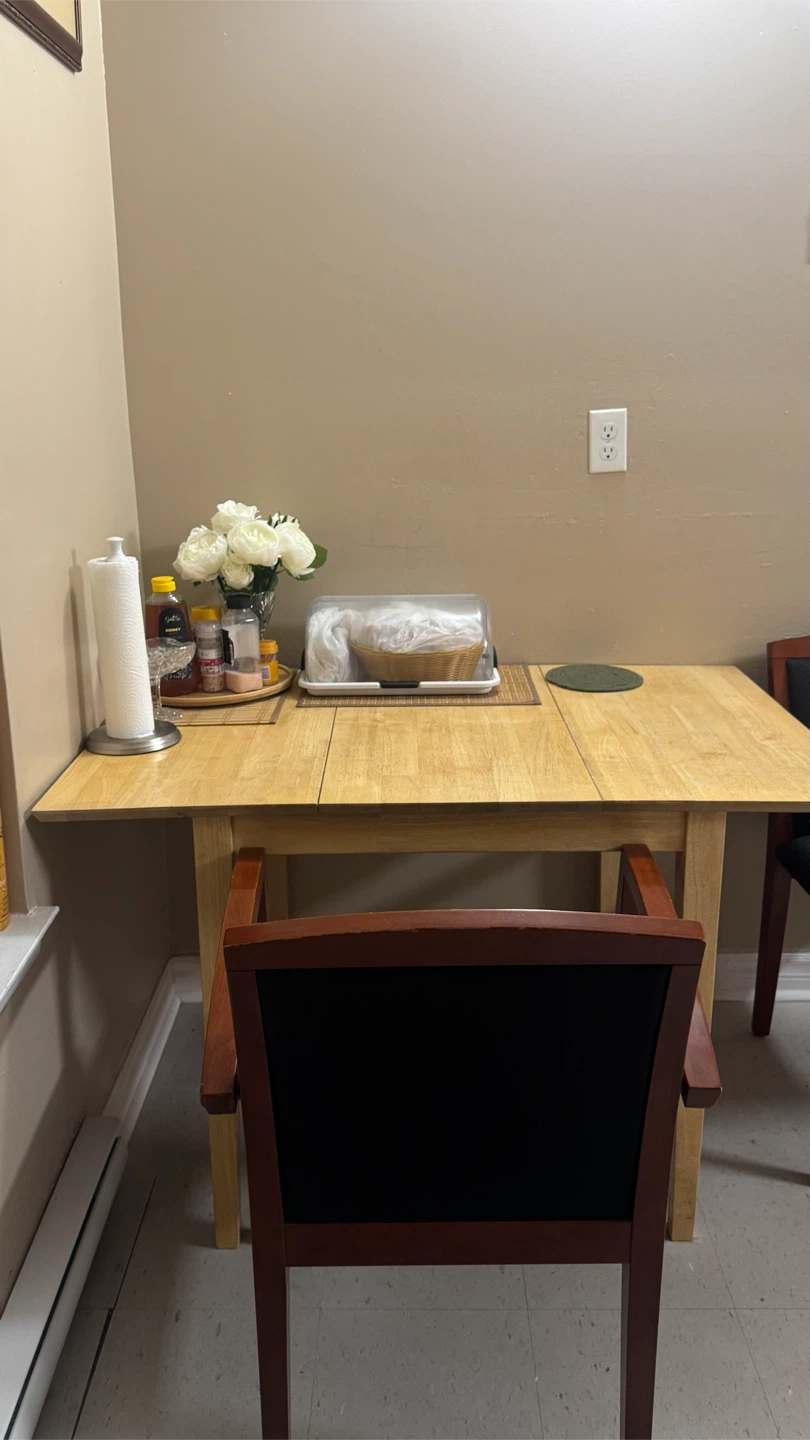 Wood Dining Table with 2 Chairs - photo 3