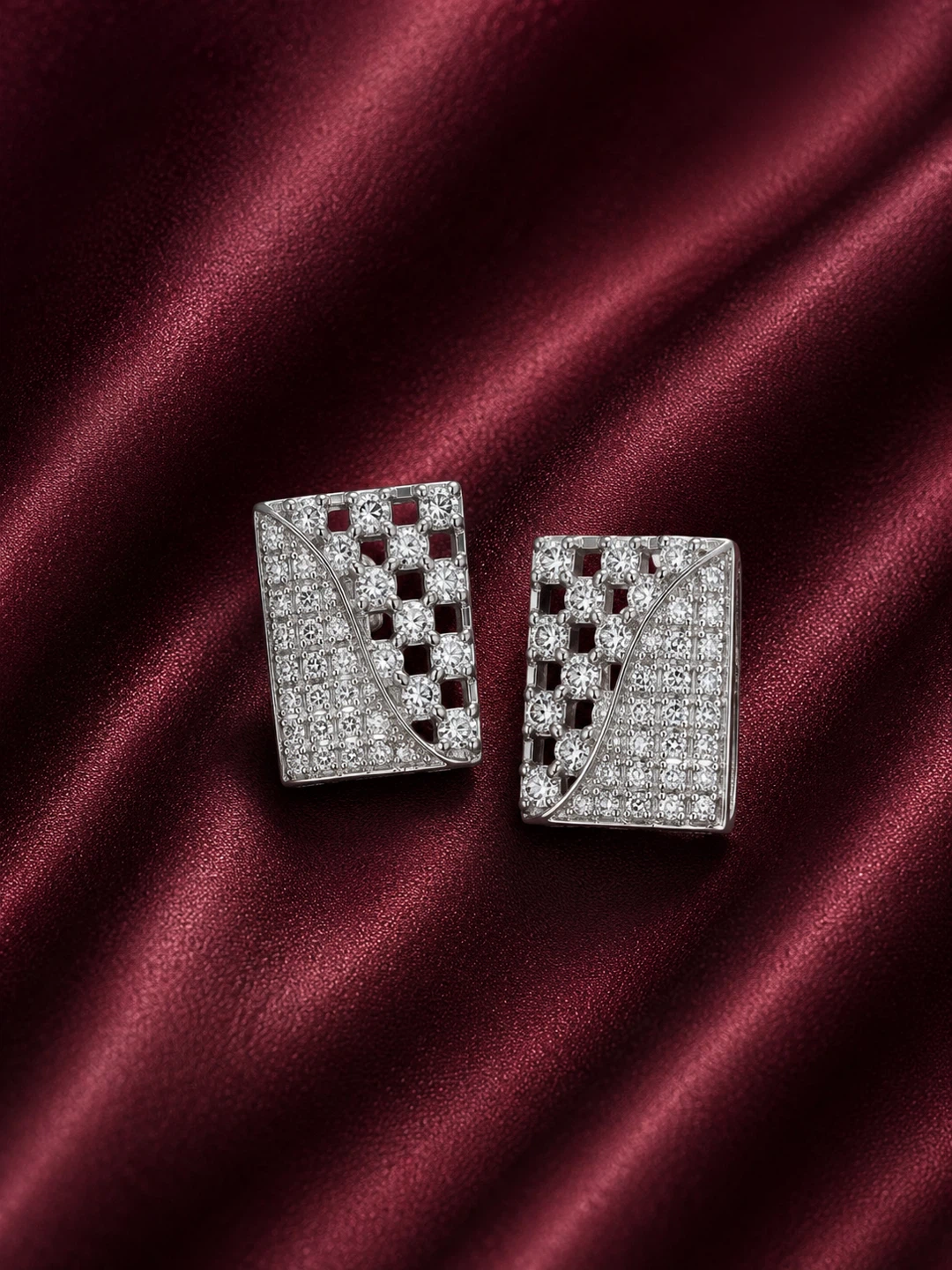 Diamond Square Earrings