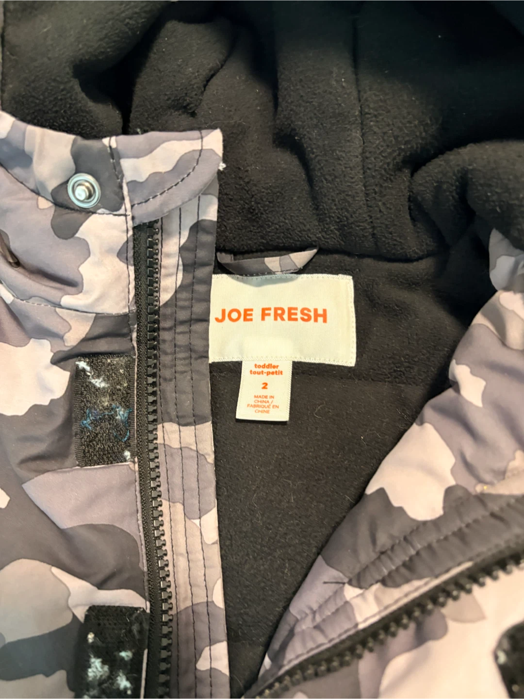 Joe Fresh Toddler Camo Jacket Size 2 - photo 2