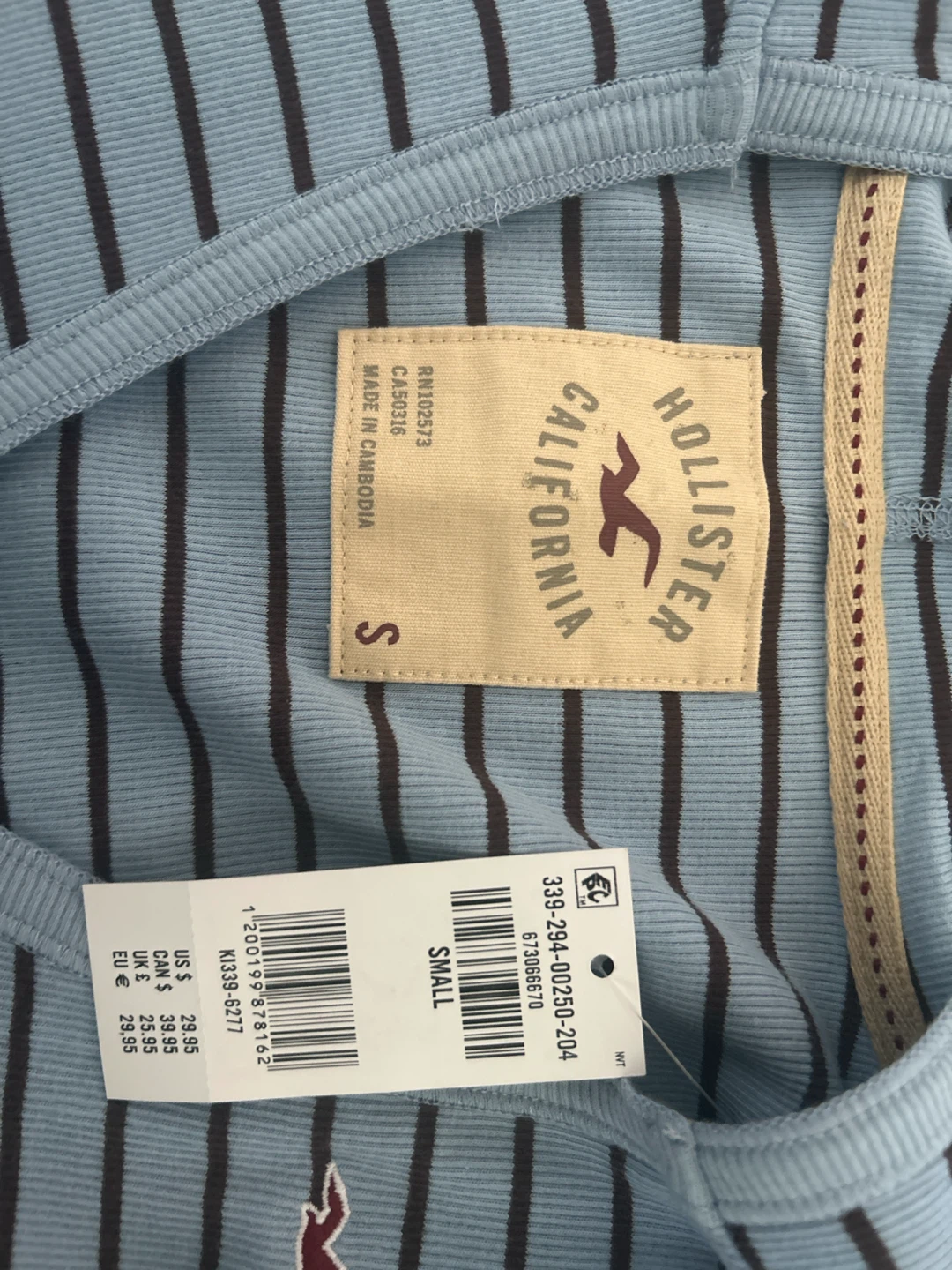 Hollister Striped Hoodie Shirt - photo 2