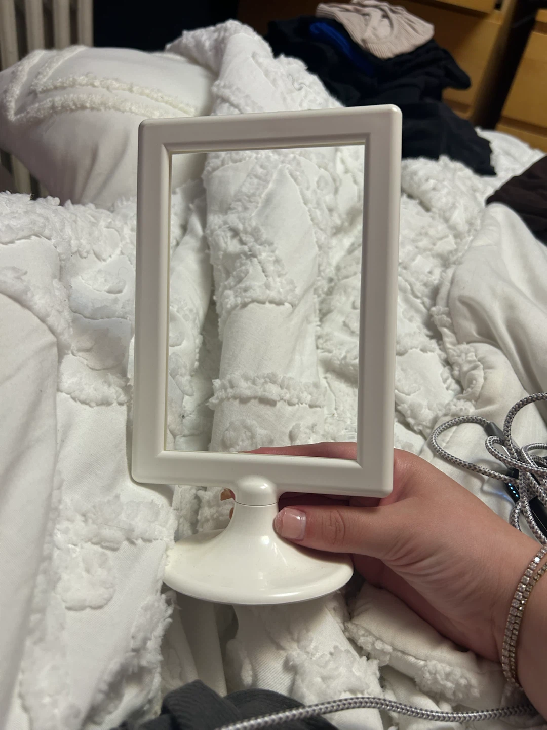White Tabletop Picture Frame #freecycle