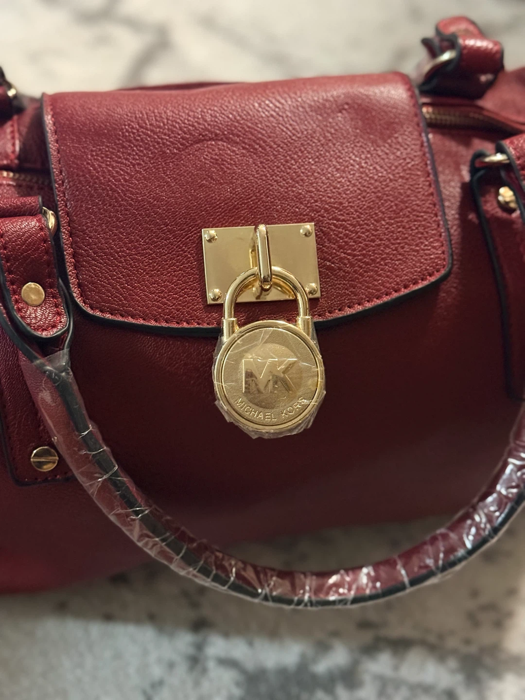 Michael Kors Red Leather Handbag