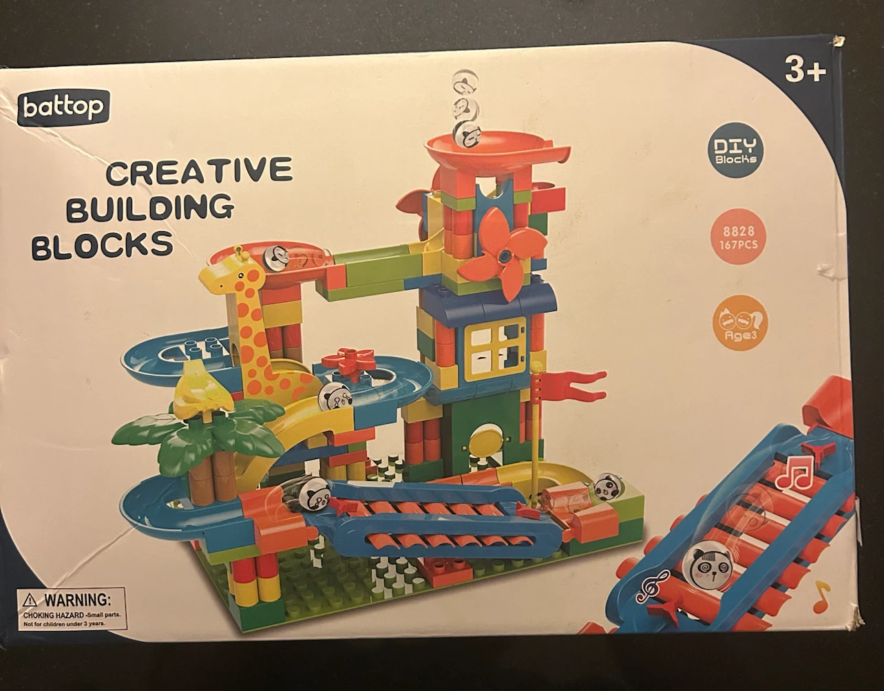 Battop Creative Building Blocks STEM Toy 167 Pieces