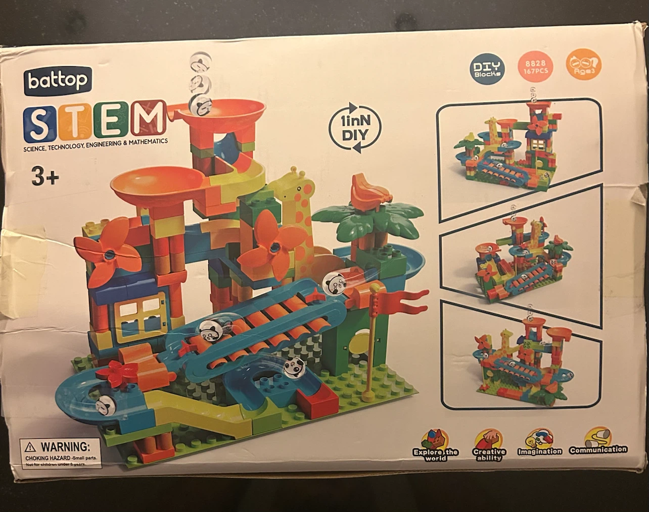 Battop Creative Building Blocks STEM Toy 167 Pieces - photo 2