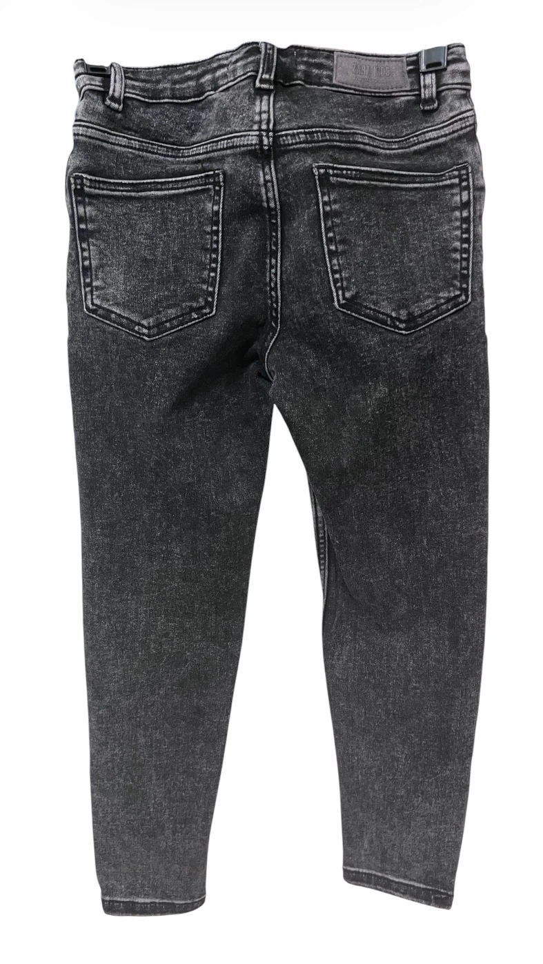 Zara Girls Skinny Jeans – Size 8 | Black Wash | Like New - photo 4