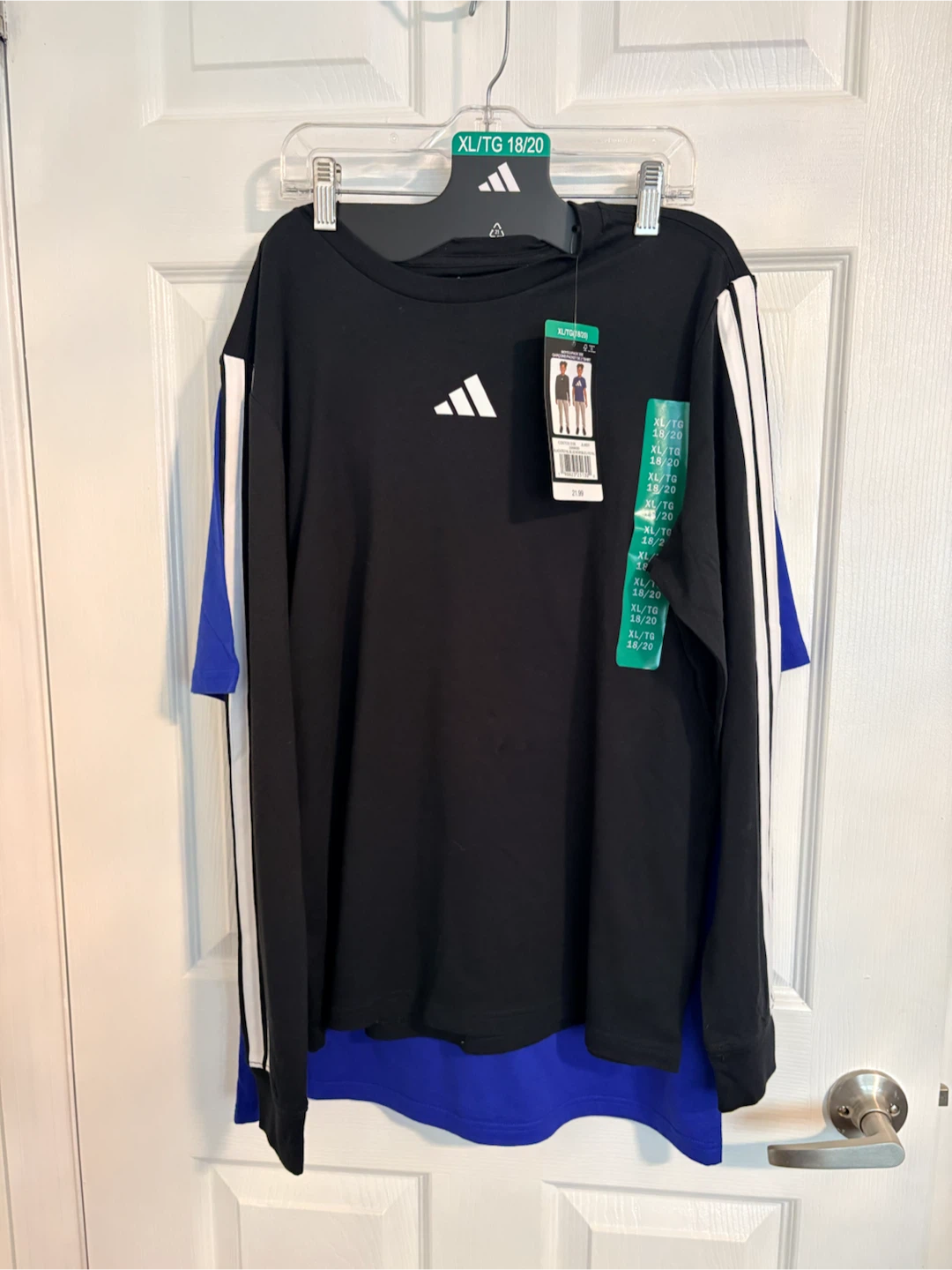 Adidas Long Sleeve & Short Sleeve T-Shirt Set - XL - photo 2