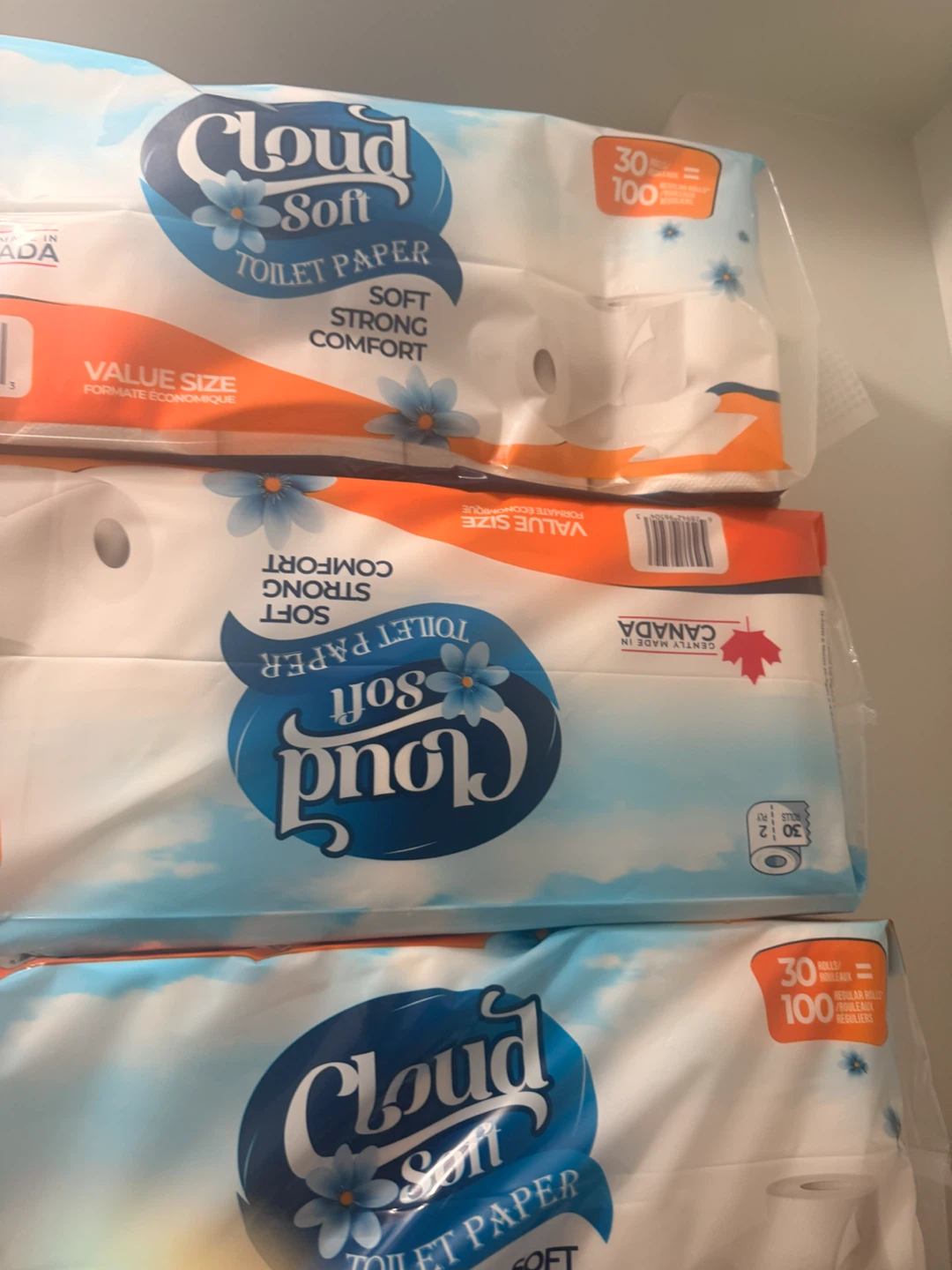 Cloud Soft Toilet Paper - 30 Rolls