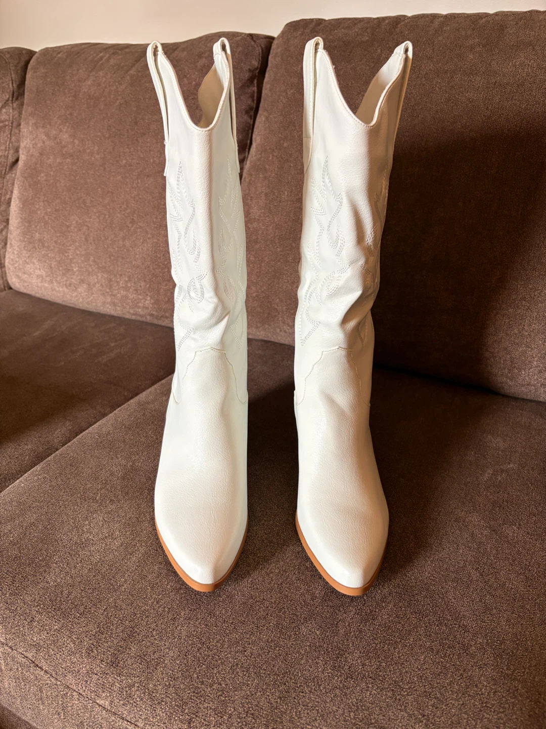 New Western Cowboy Boots for Women White Mid Calf - photo 2