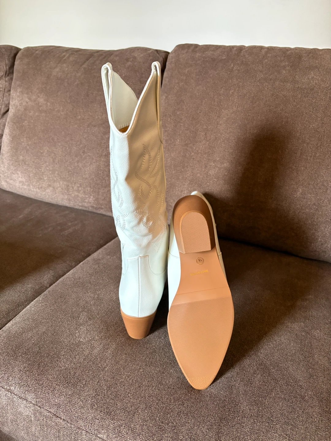 New Western Cowboy Boots for Women White Mid Calf - photo 3