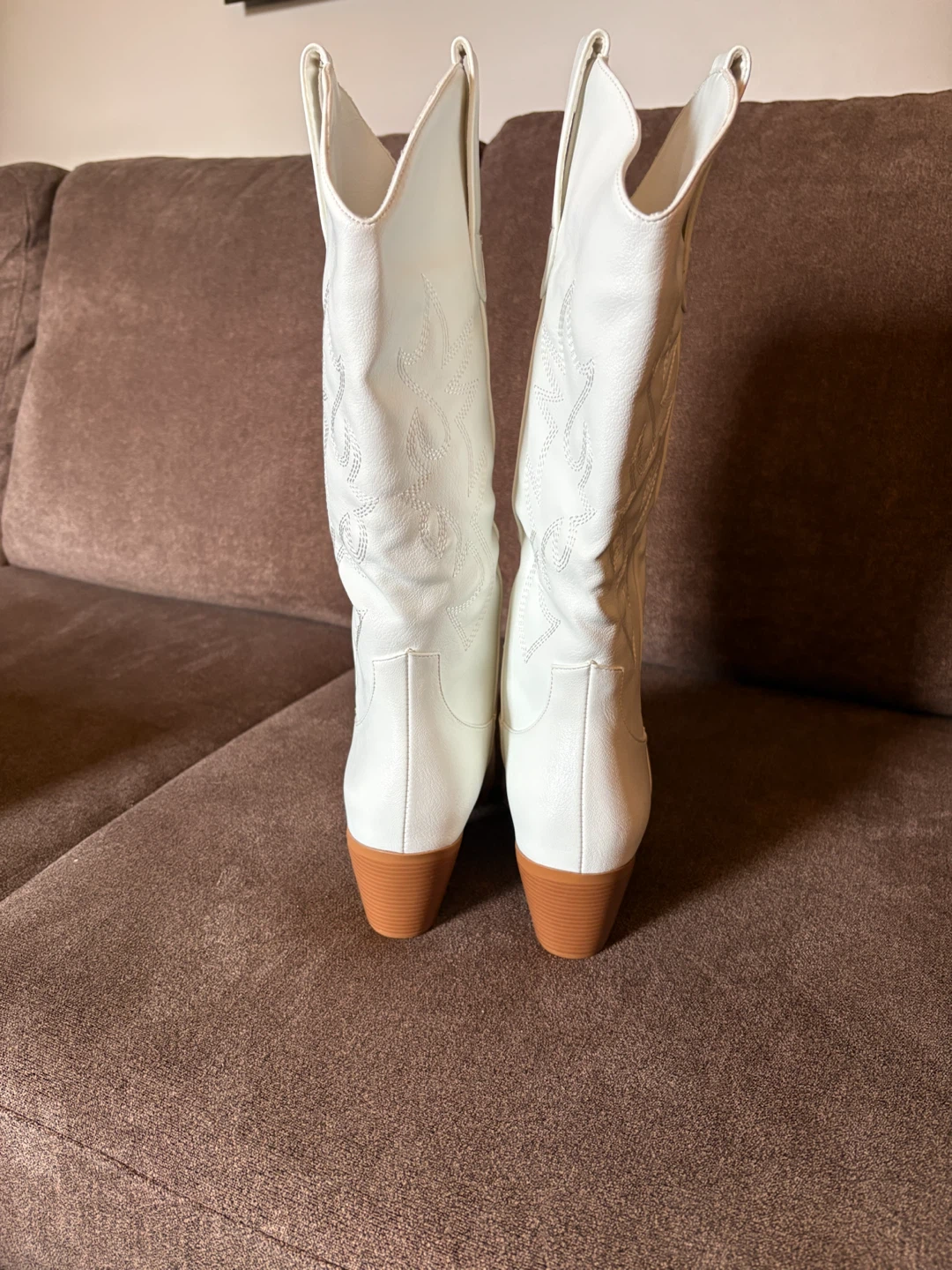 New Western Cowboy Boots for Women White Mid Calf - photo 4